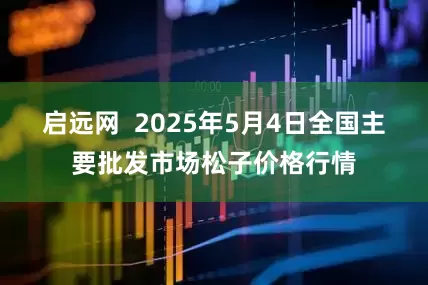 启远网  2025年5月4日全国主要批发市场松子价格行情